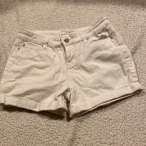White jean shorts NWOT